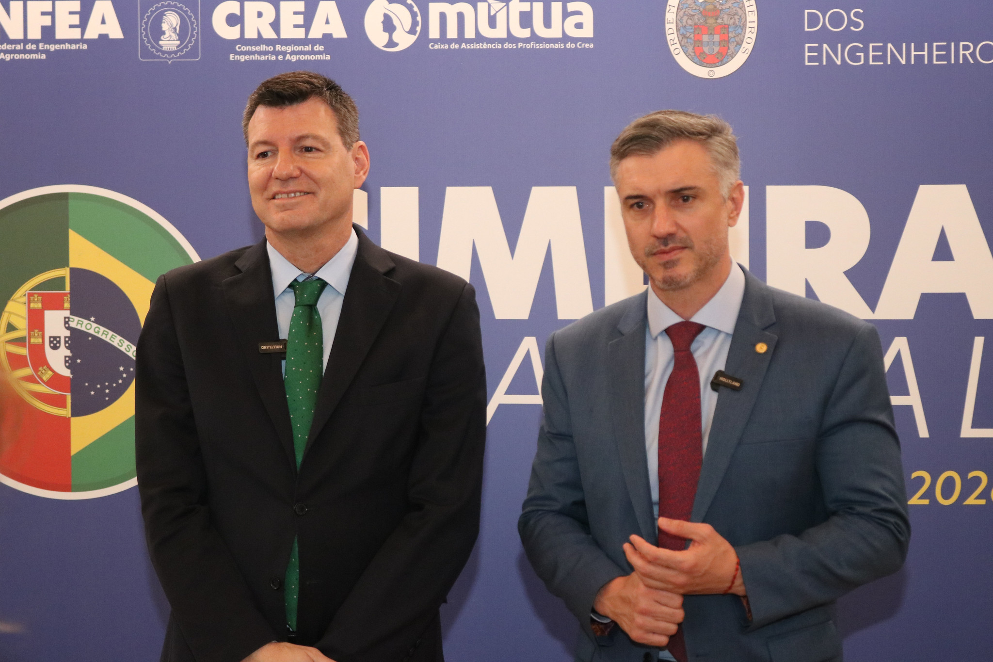 Bastonário Fernando Santos e presidente Vinicius Marchese