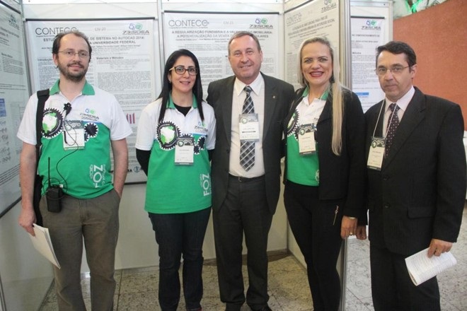 Então presidente do Crea-PR, eng. Joel Krüger, acompanhando o Contecc em Foz do Iguaçu