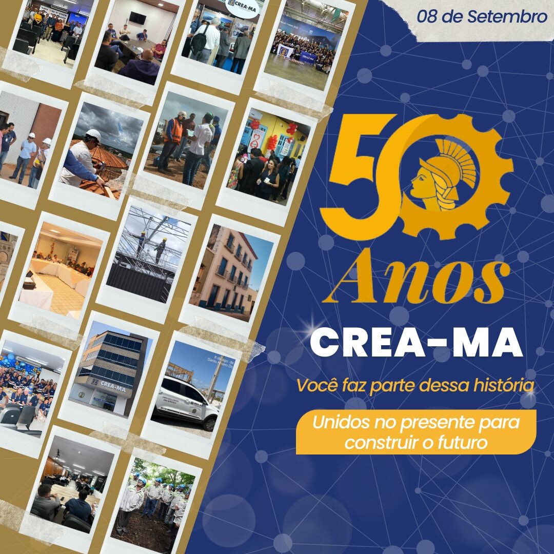 Folder Crea Maranhão 50 anos