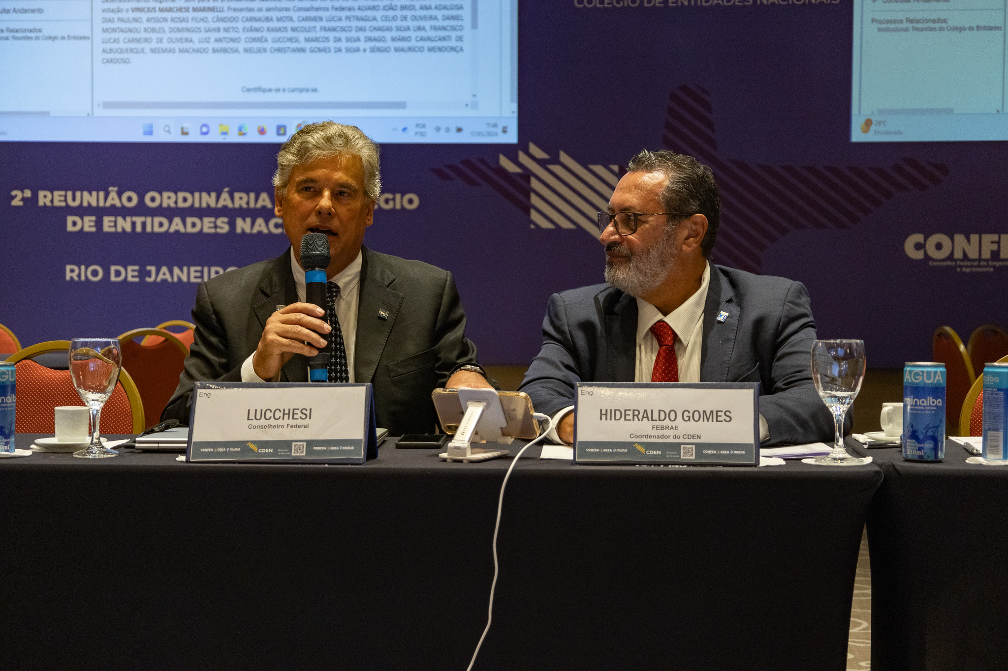 Conselheiro federal eng. Luiz Lucchesi também participou da reunião