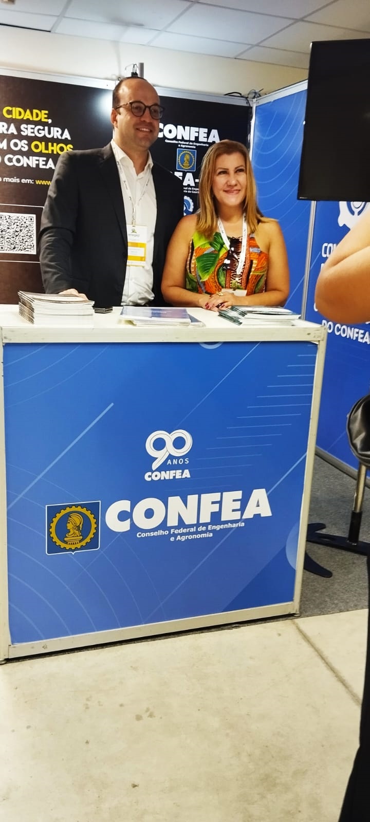 Presidente Emanuel Maia e Dinismary Cardoso do Confea