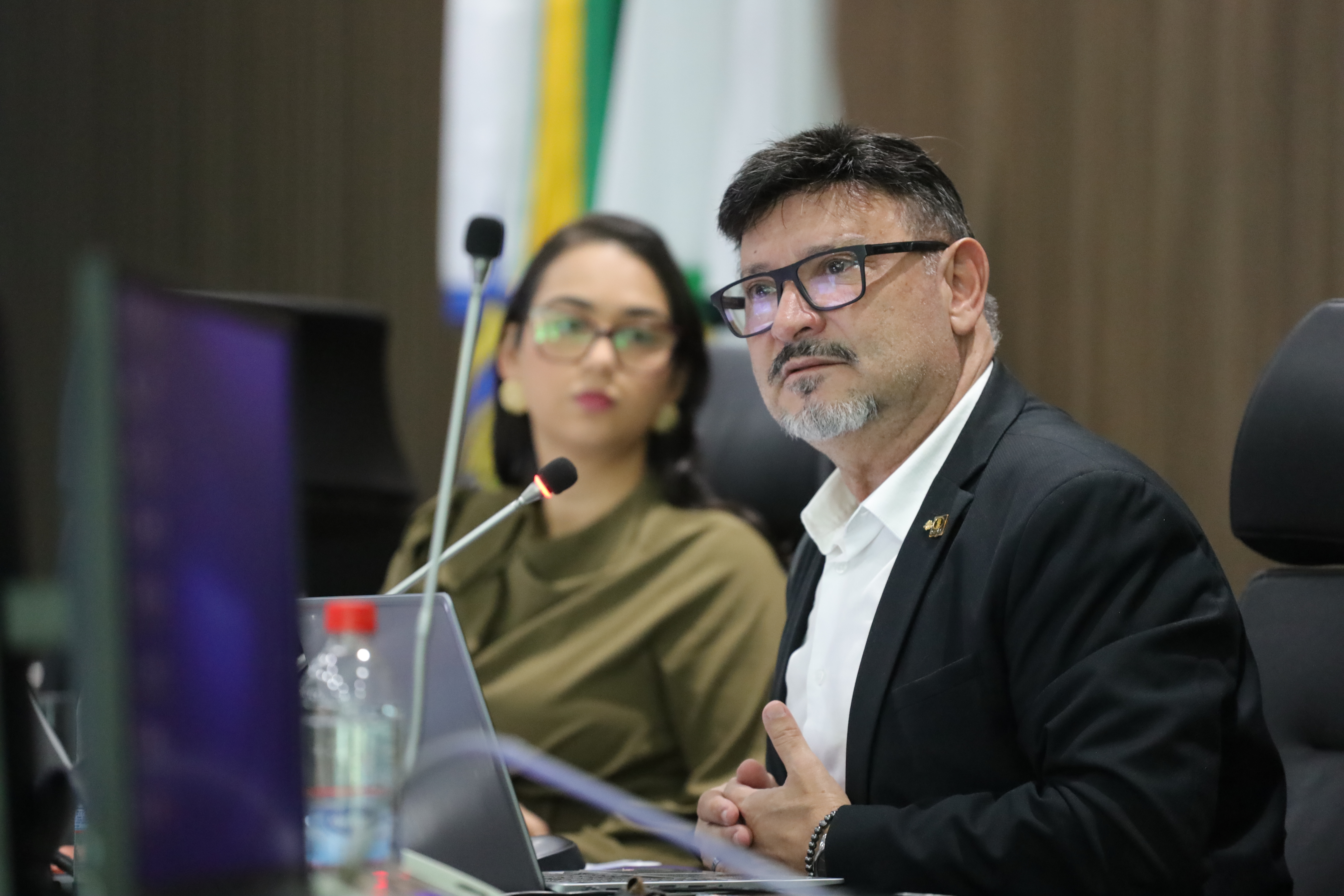 Coordenador Marino Greco e coordenadora adjunta eng. civ. Cynthia Freitas
