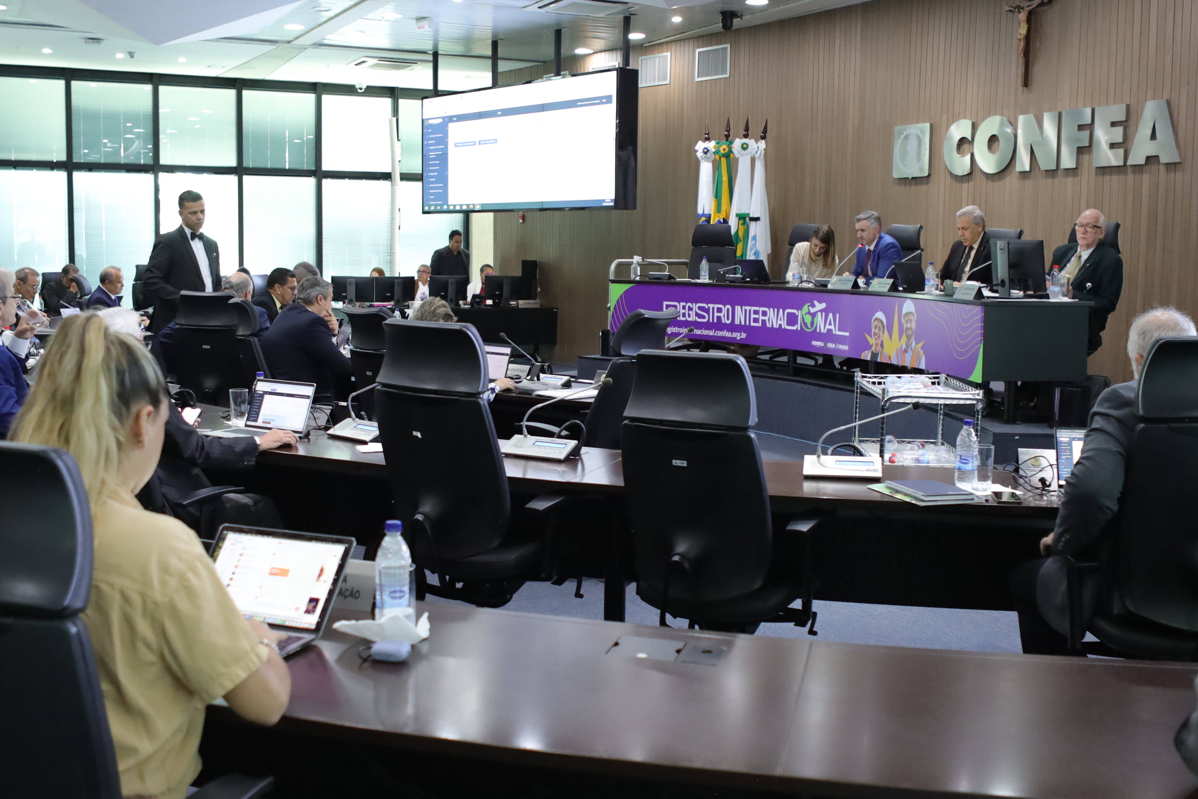 Sessão plenária do Confea que cancelou registros de profissionais que atuavam em Brumadinho-MG