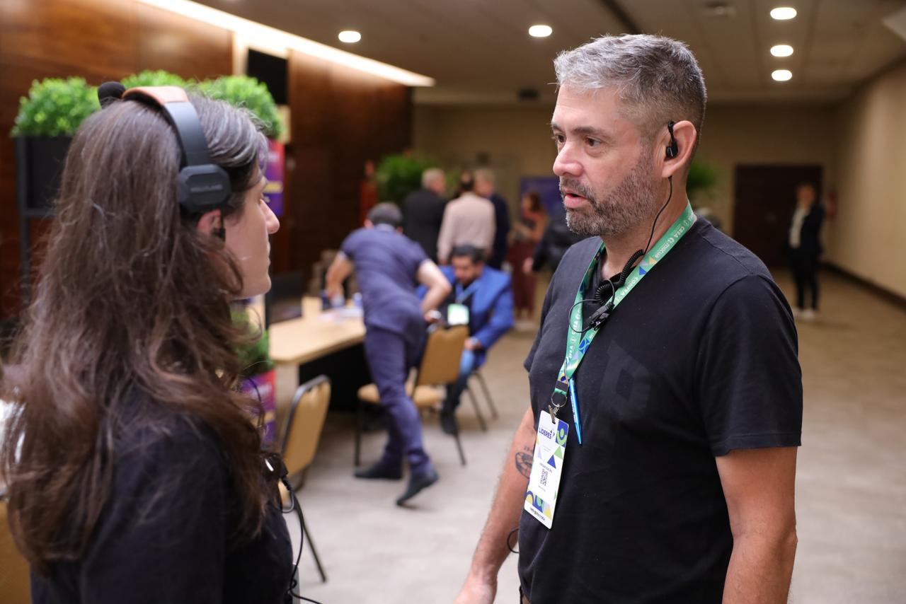 Marcos Magalhães diante do seu décimo quinto Encontro de Líderes