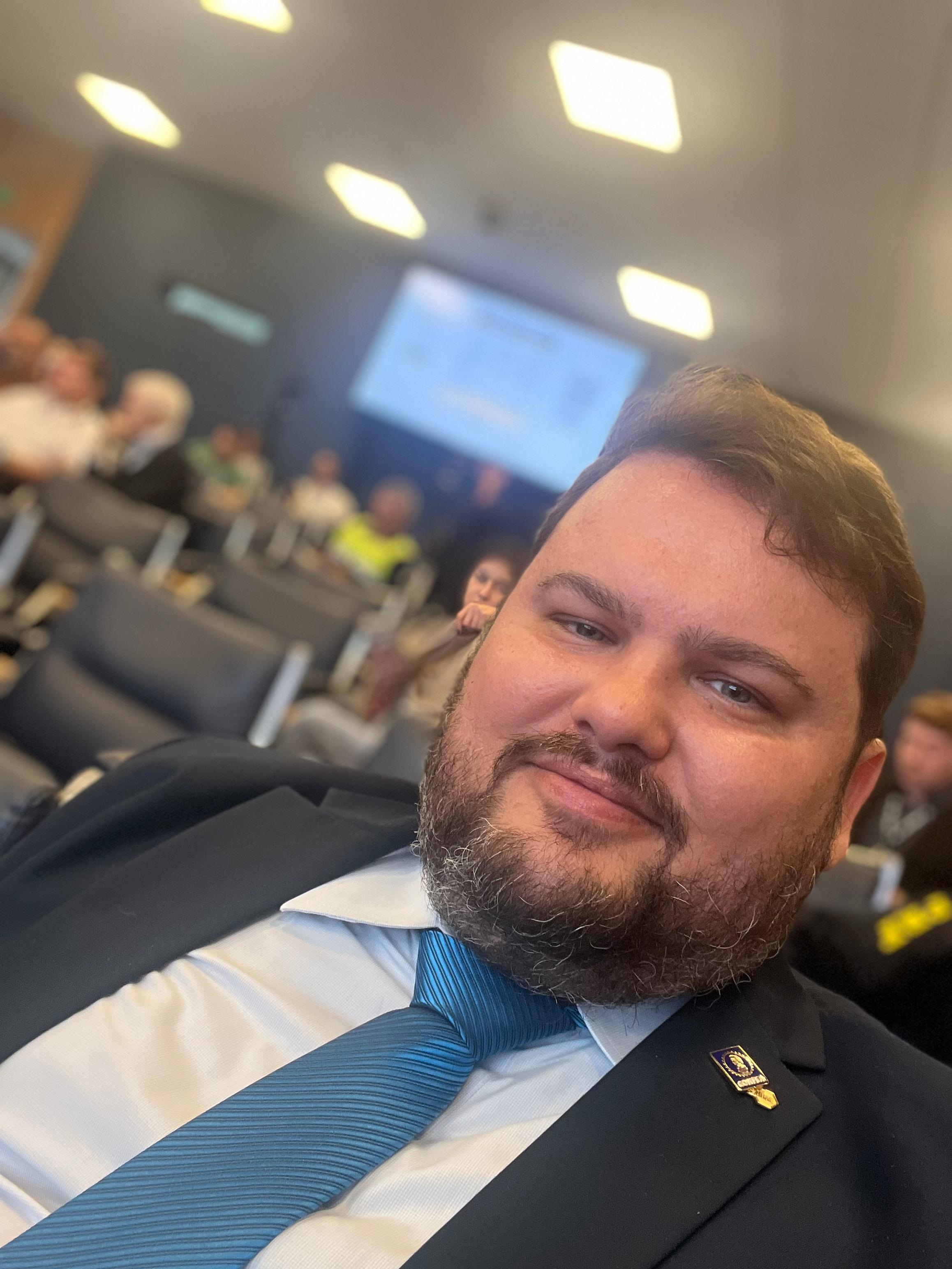 Conselheiro federal Gutemberg Rios no lançamento da Semana do Trânsito