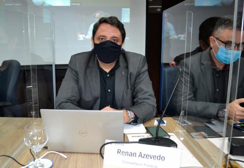 Conselheiro Federal eng. min. Renan Azevedo acompanhou toda a reunião
