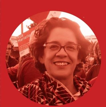 Geóloga Suzi Huff Theodoro, uma das autoras e organizadoras da obra