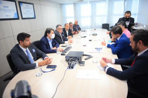 Momento da reunião com a Aneel, no final de maio