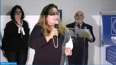 Coordenadora Nacional das Câmaras de Éticas dos Creas e organizadora do evento, eng. civ. Carmem Eleonôra Soares