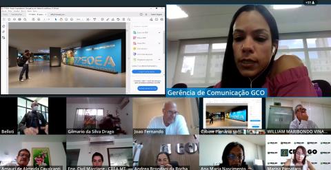 Secretária Executiva da Soea, Sílvia Girardi apresentou detalhes sobre o evento em Goiânia e sobre envio de documentos para vídeo e Livro do Mérito aos coordenadores das comissões do Mérito dos regionais, durante workshop