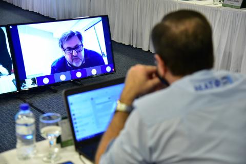 Palestrante participou remotamente, de Passo Fundo