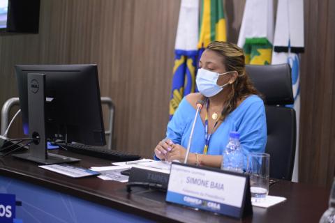 Assessora da presidência Simone Baía, organizadora da terceira edição do Encontro Nacional de Atendimento