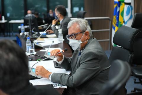 Vice-presidente no exercício da presidência do Confea, eng. civ. João Carlos Pimenta comandou a plenária
