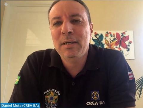 Daniel Mota foi outro representante da fiscalização do Crea-BA