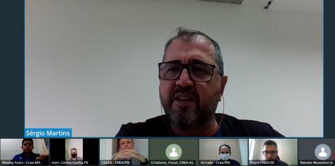 Sérgio Martins, assessor da presidência na área de tecnologia da informação, na reunião preparatória com os gerentes da região Nordeste