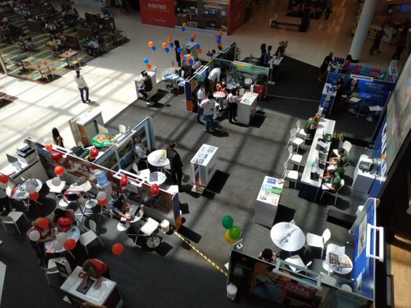 Vista panorâmica do evento no Shopping Pátio Maceió