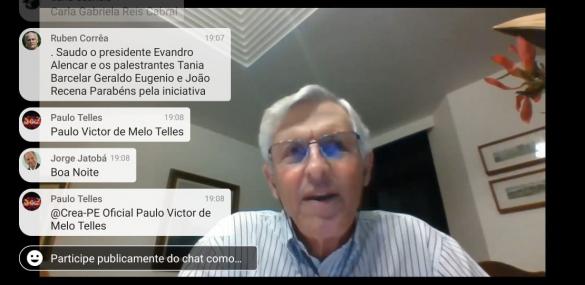 Moderador engenheiro civil João Recena