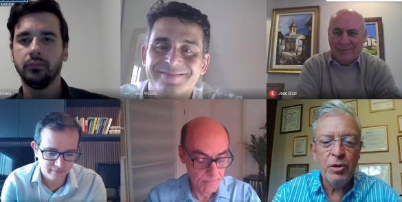 Participantes do debate virtual sobre a Lei de Licitações, organizado pelo gabinete do senador Flávio Arns