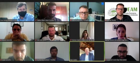 Participantes da audiência com o deputado Neri Geller, relator do PL do Licenciamento Ambiental