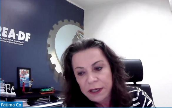 No Crea-DF, o Programa é coordenado pela própria presidente do regional, eng. civ. Fátima Có