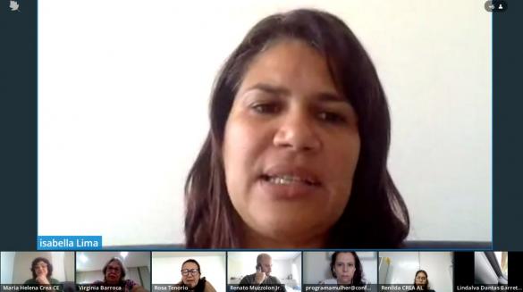 Coordenadora do Programa Mulher no Crea-Se, Isabella Lima