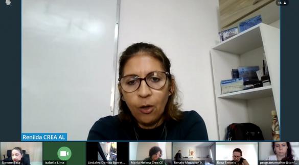Coordenadora do Programa Mulher do Crea-AL, Renilda Correia