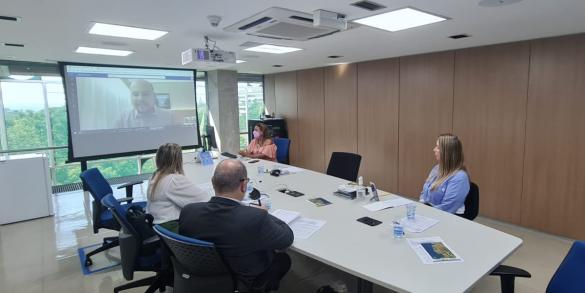 Participação virtual do gerente de Relacionamentos Institucionais, Renato Muzzolon Júnior