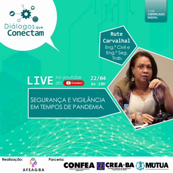 Live sobre segurança e vigilância em tempos de pandemia será no dia 22 de abril