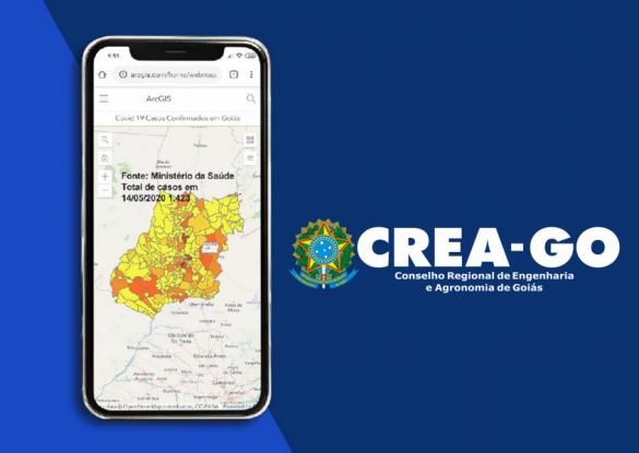 Mapa do Goiás indica pontos de contaminação por coronavírus