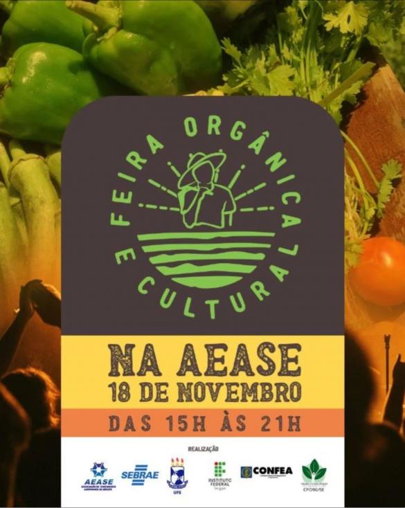 Feira Orgânica e Cultural da Associação de Engenheiros Agrônomos de Sergipe - AEASE contará com apoio de locação de estandes do Confea: retorno aos profissionais