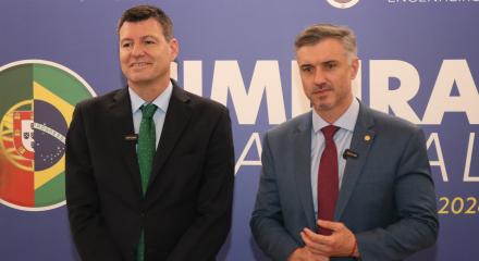 Bastonário Fernando Santos e presidente Vinicius Marchese