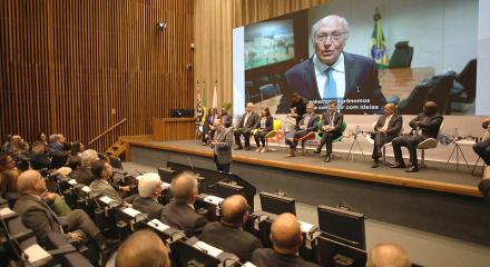 Participação em vídeo do presidente da República em exercício, Geraldo Alckmin, na abertura do  Congresso de Engenharia de Língua Portuguesa, que prossegue até sábado, no Crea-SP