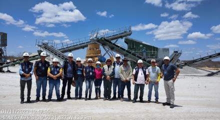 Fiscalização conjunta do Crea-PB e da ANM na mineração Yay Ltda, no município de  São José do Sabugi, fruto de Acordo de Cooperação Técnica firmado entre a agência e o Confea