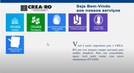 Imagem mostra serviços oferecidos pelo Crea-RO
