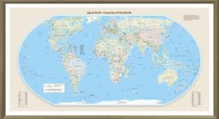 Novo mapa múndi traz uma representação mais proporcional às dimensões reais dos países