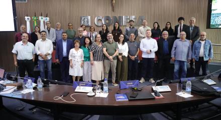 Participantes do último dia da reunião da Coordenadoria Nacional das Comissões de Ética (CNCE)
