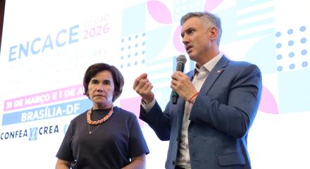 Presidente Vinicius Marchese e a coordenadora da CEEP, eng. agr. Giucélia Figueiredo: nova plataforma garante a eficiência na fiscalização de processos éticos