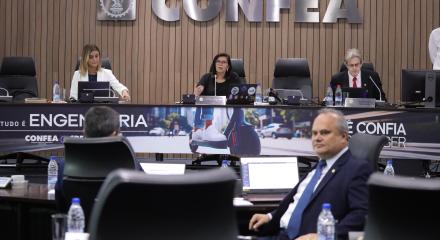 Plenária foi conduzida pela presidente em exercício, eng. civ. Ana Adalgisa