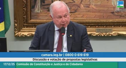 Presidente da CCJ da Câmara, deputado federal Paulo Azi (União-BA): força da engenharia na última reunião do ano