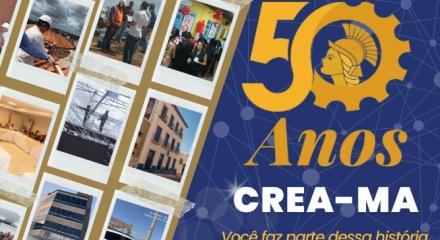 selo 50 anos Crea Maranhão