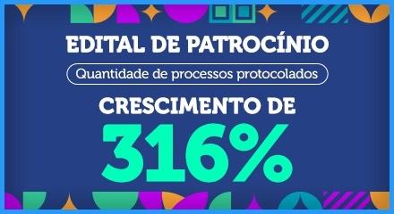 selo patrocínio aumenta 316%