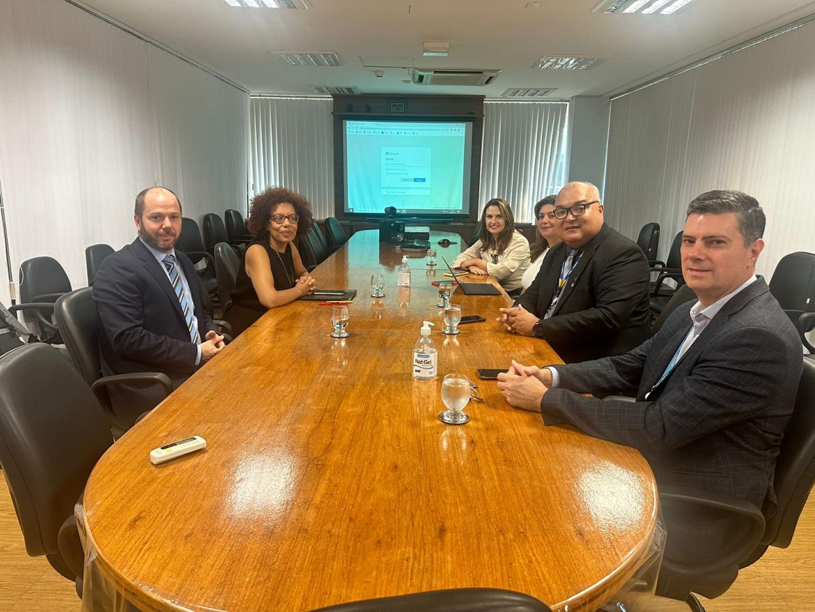 Participantes da reunião entre o Confea, o PNUD e a Agência Brasileira de Cooperação - ABC: perspectivas estratégicas para o Sistema