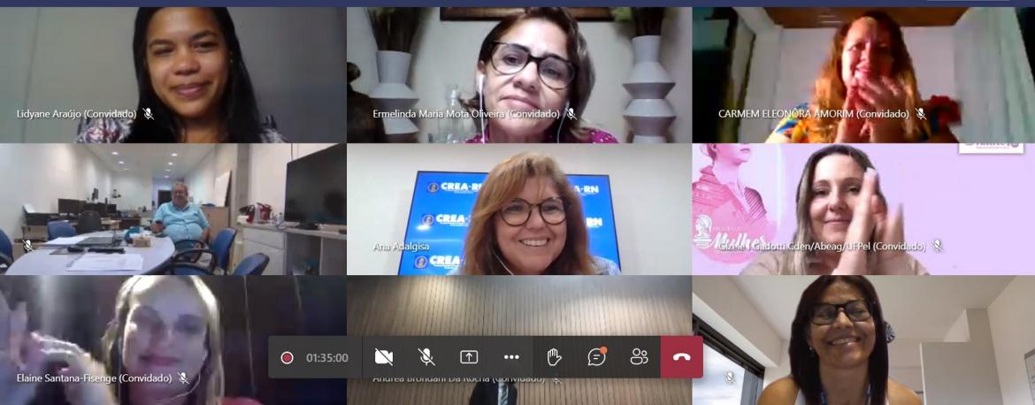 Algumas das participantes do lançamento do Programa Mulher no Crea-RN