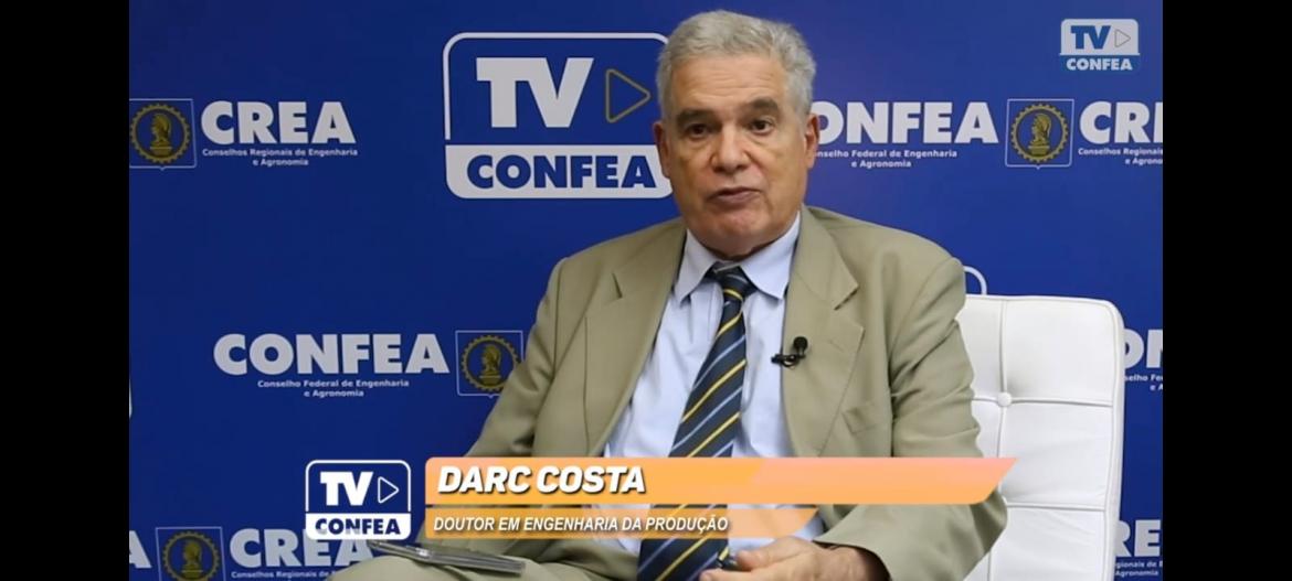 Engenheiro civil Darc Costa: apresentação sobre o desenvolvimento nacional antecipa debate do Congresso Nacional de Profissionais