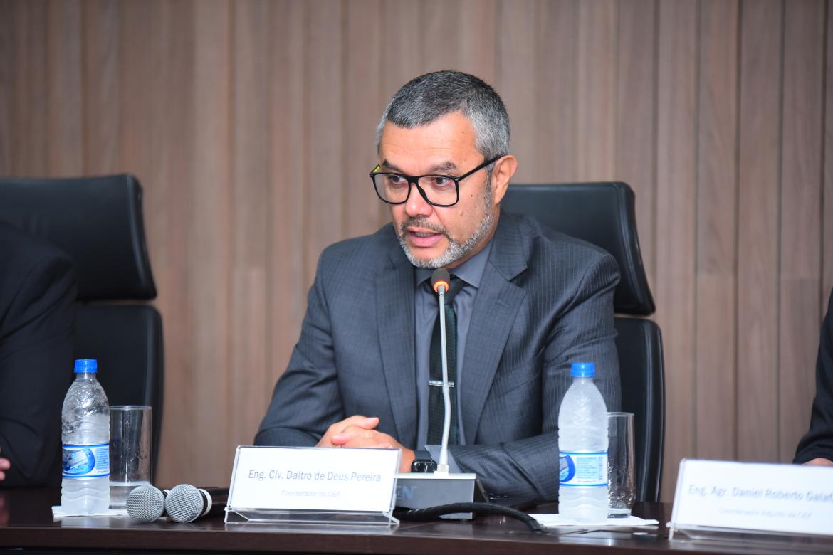 Coordenador da CEF, eng. civ. Daltro Pereira  ​