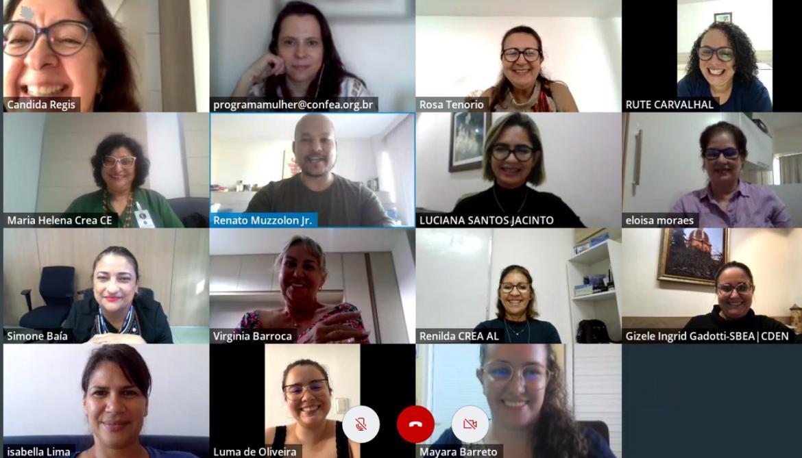 Participantes da reunião do Programa Mulher do Nordeste