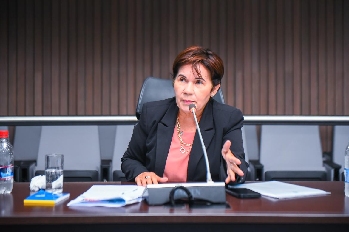 Diretora Administrativa da Mútua, eng. agr. Giucélia Figueiredo