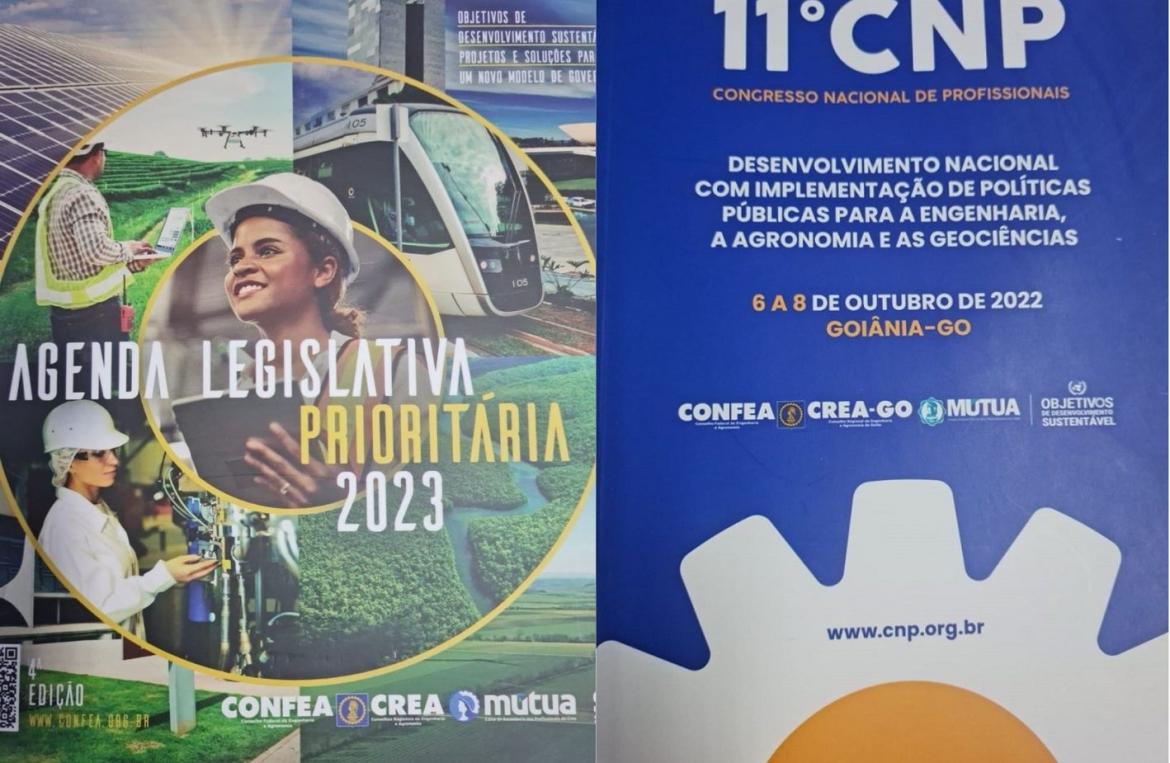 Capas da Agenda Parlamentar Prioritária e do Caderno de Propostas do CNP